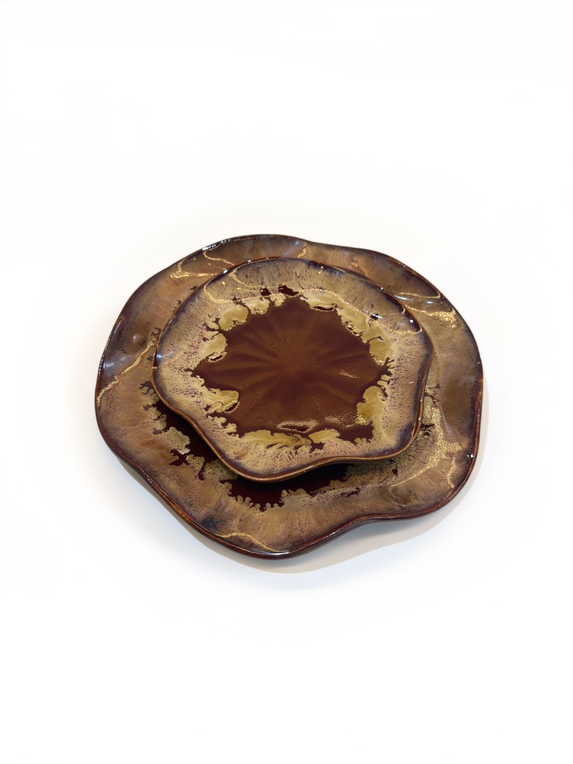 Set les huîtres cacau — Yamaguchi Studio (peça única feita à mão por Marisa Yamaguchi)