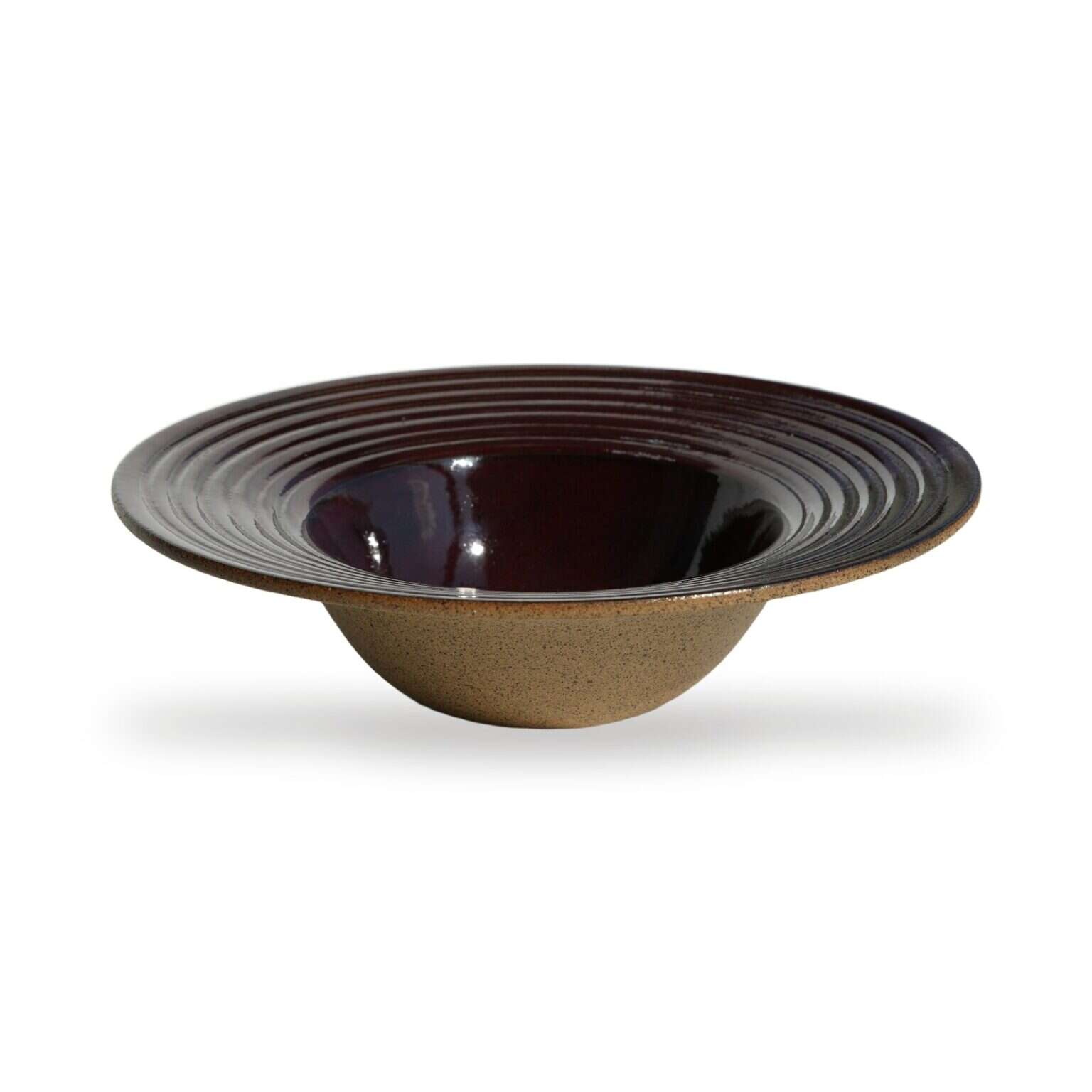 Prato Risoto Roxo, cerâmica feita à mão por Marisa Yamaguchi