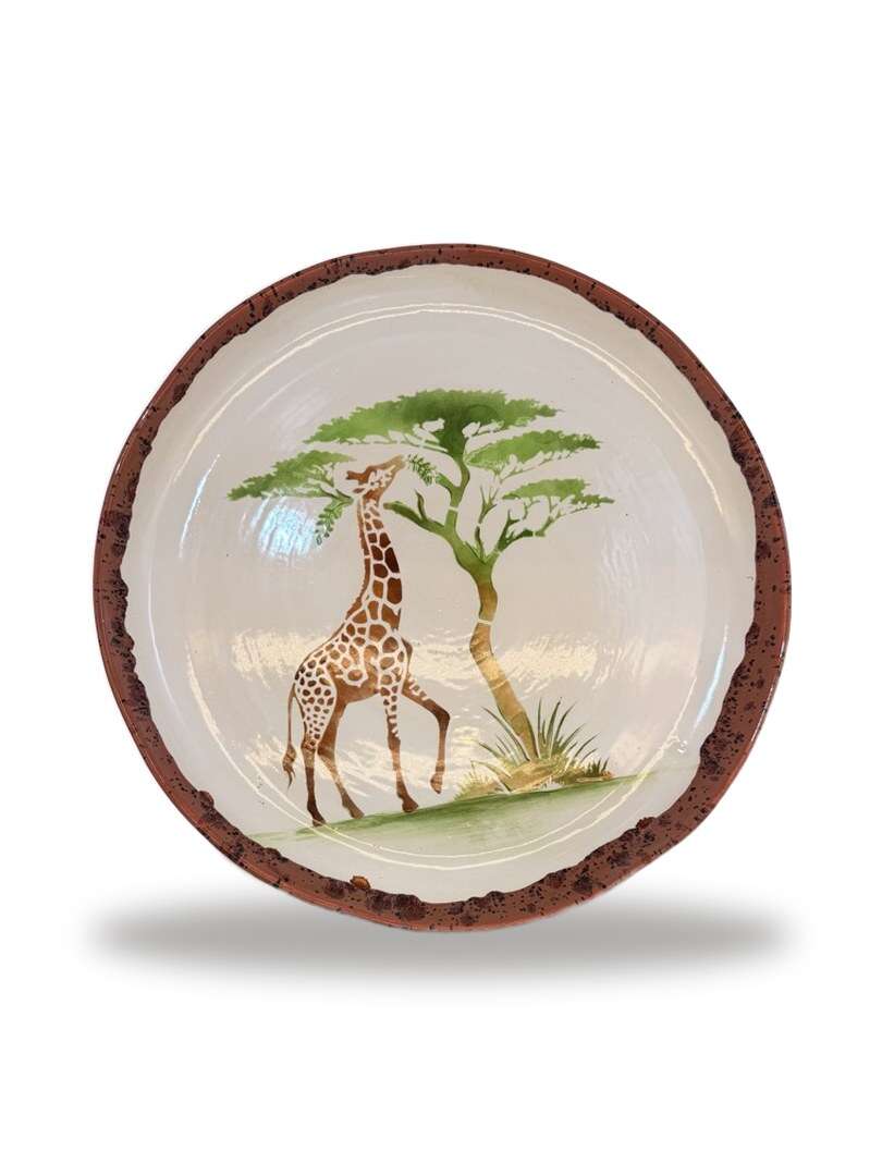 Travessa cerâmica savana, Yamaguchi Studio (peça única feita à mão por Marisa Yamaguchi)